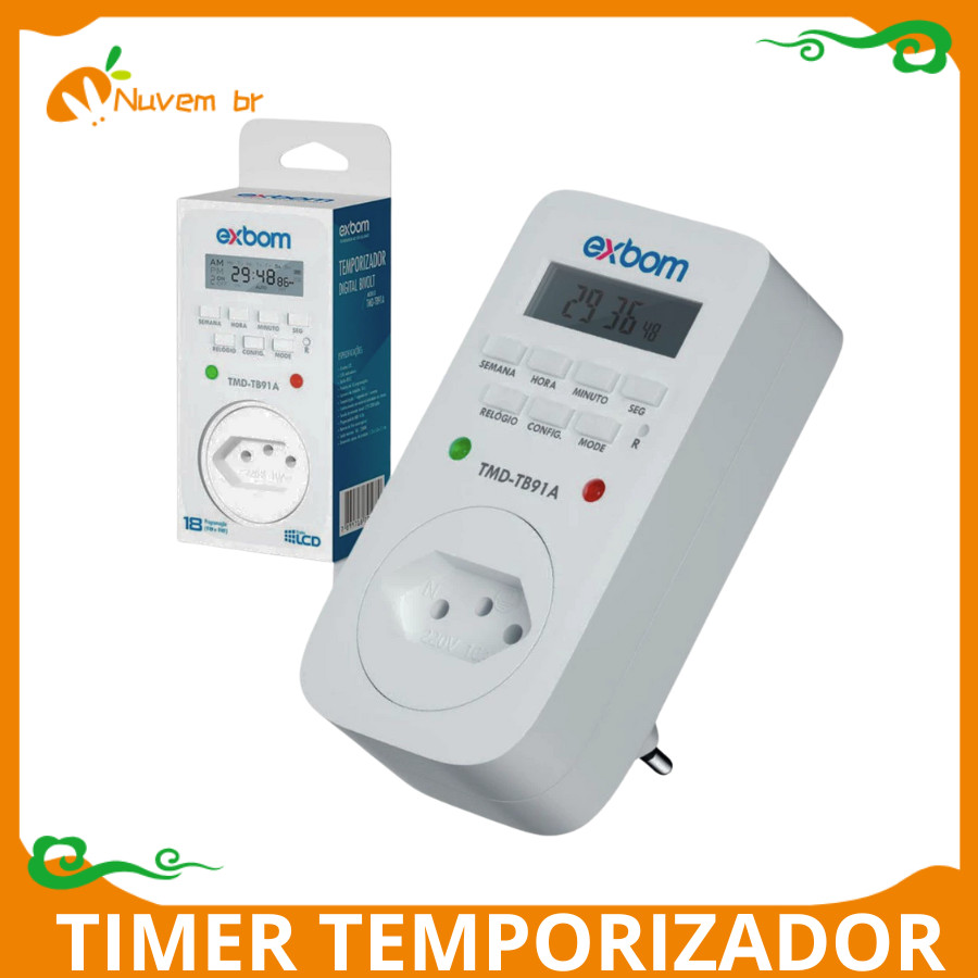 Timer Temporizador Analógico Timer Manual Tomada Liga Desliga Energia 110v / 220v Tomada Inteligente-envio imediato