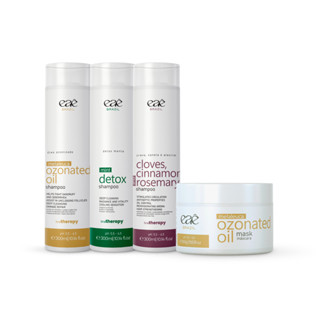 Kit Terapeutico Contra Dermatite, Psoriase, Alopécia | Mascara Melaleuca + 3x Shampoo 300ml  Terapia Capilar Eaê Brasil em Oferta na Shopee