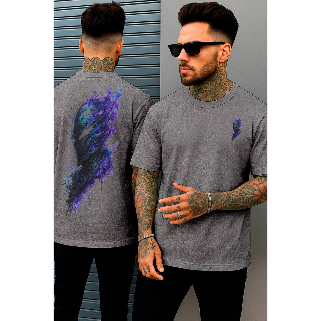 Camiseta Masculina 100% Algodão Estampa Ghost Entity !!
