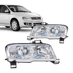 Farol Stilo 2003 A 2011 Eletrico Cromado Plug Quadrado