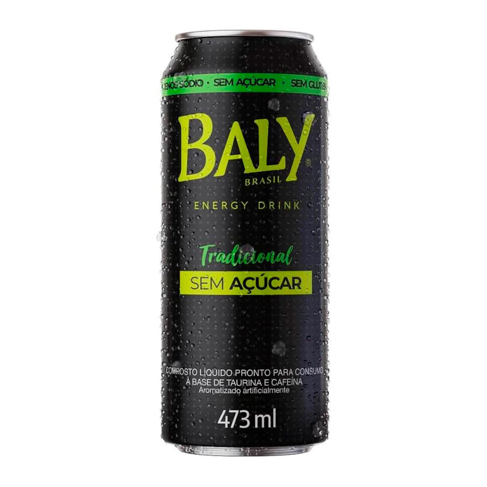 Energético Baly Energy Drink Tradicional Sem Açúcar 473ml - Food & Beverages