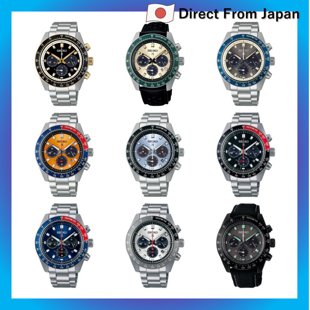 Relógio Seiko Prospex SPEEDTIMER Solar Cronógrafo Grande SBDL113 Masculino Prata Caixa: Prata e Ouro / Mostrador: Preto,