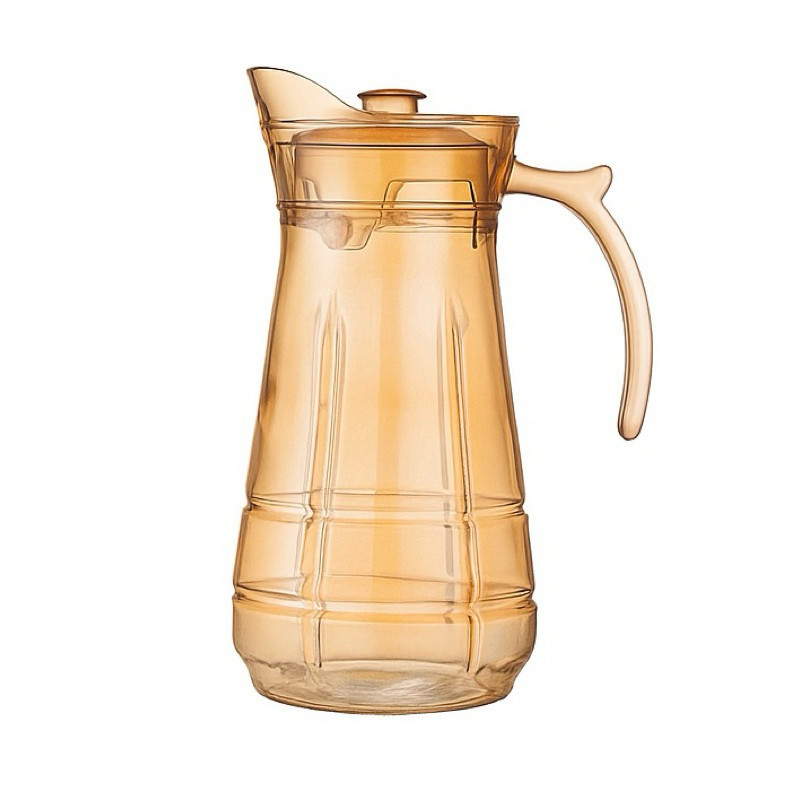 Jarra de vidro Dourada 1,7 L elegante resistente e funcional.