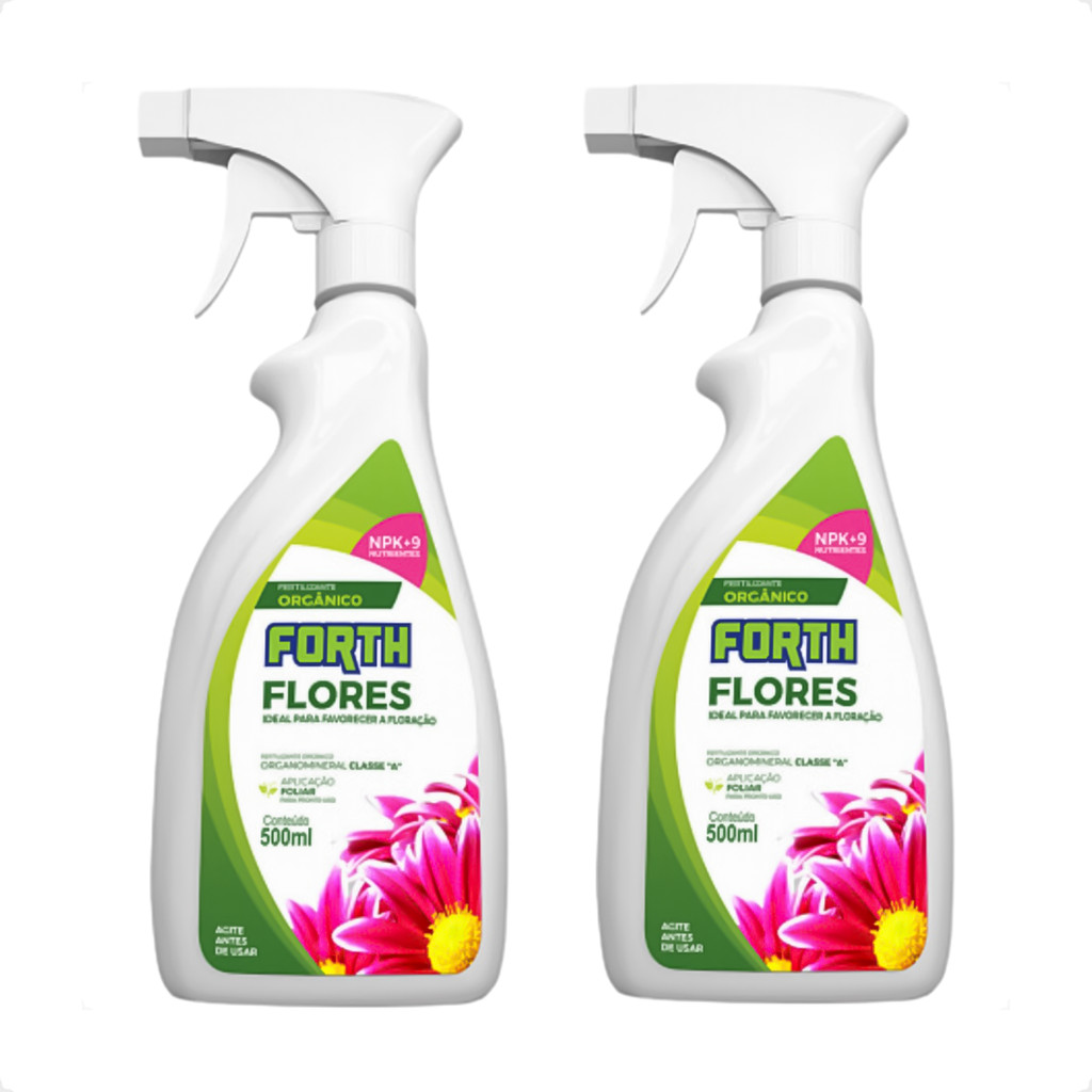 Kit 2 Adubos Forth Flores Pronto Uso - 500ml em Oferta na Shopee