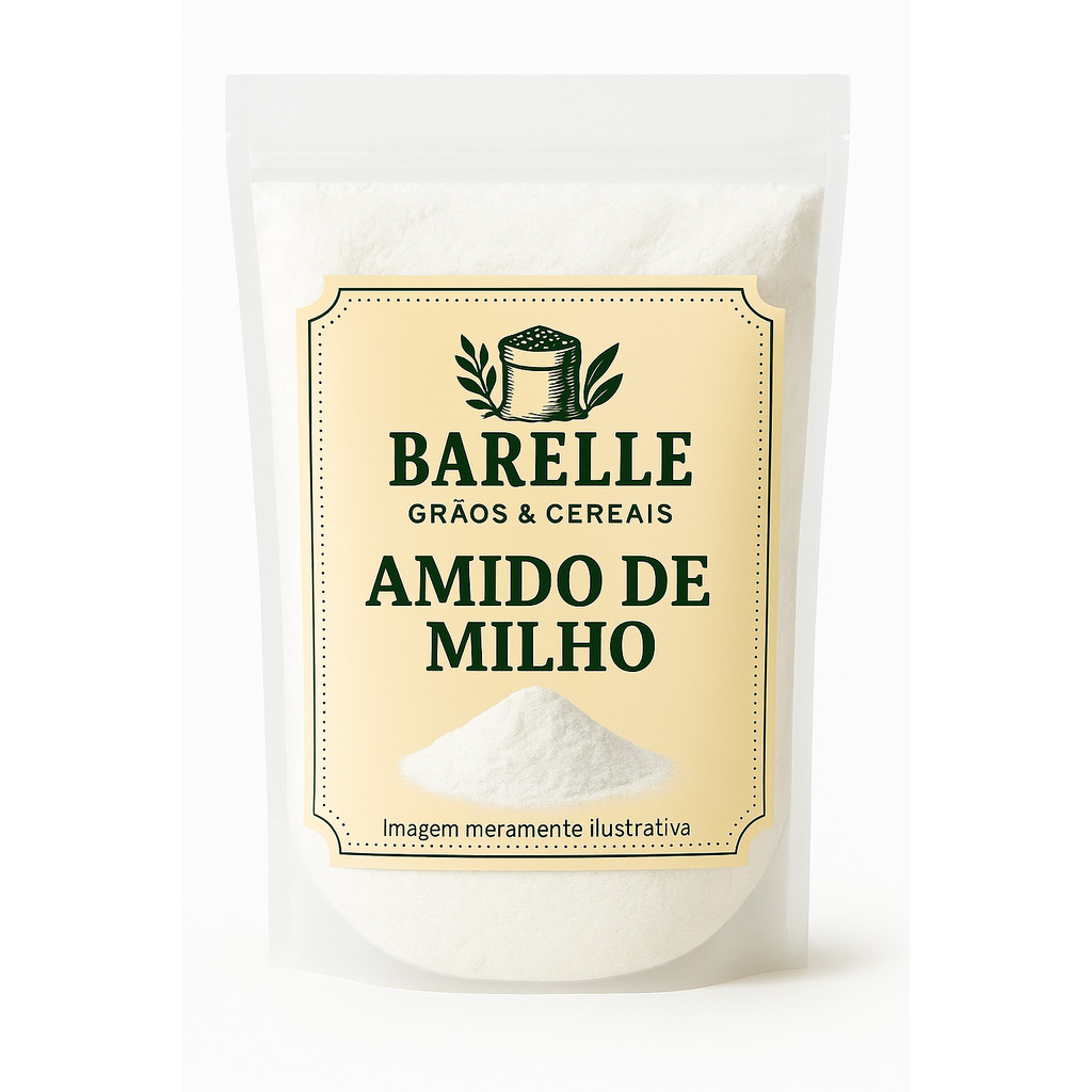 Amido de milho Sem Glúten PROMOÇÃO (maizena) a granel 1kg