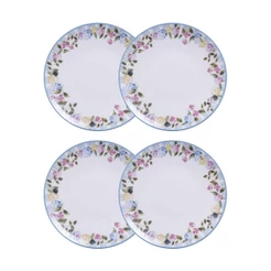 Conjunto 4 Pratos Rasos 25 cm Porcelana Aura Tramontina