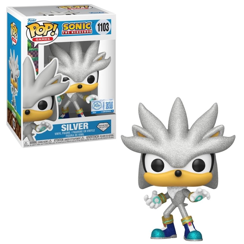Boneco Funko Pop! Sonic The Hedgehog - Silver em Oferta na Shopee