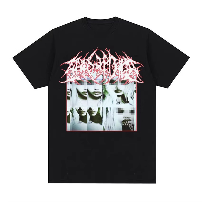 Camiseta Básica Opium Estético Grunge Street Camiseta Masculina Gótica Moda Retro Confortável Top