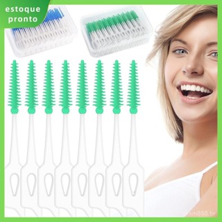 160 Pçs Escova Interdental Palito De Silicone Macio Picaretas Dental Ferramenta Limpeza Reutilizável SHOPSKC7579 em Oferta na Shopee