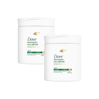 Kit 2 Máscara Capilar Dove 2 em 1 Umectação + Coco Antioxi 500g em Oferta na Shopee