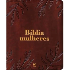 Bíblia Sagrada Mulheres | Viviane Martinello | NAA | Espaço para Anotações | Capa Luxo Folhas Marrom