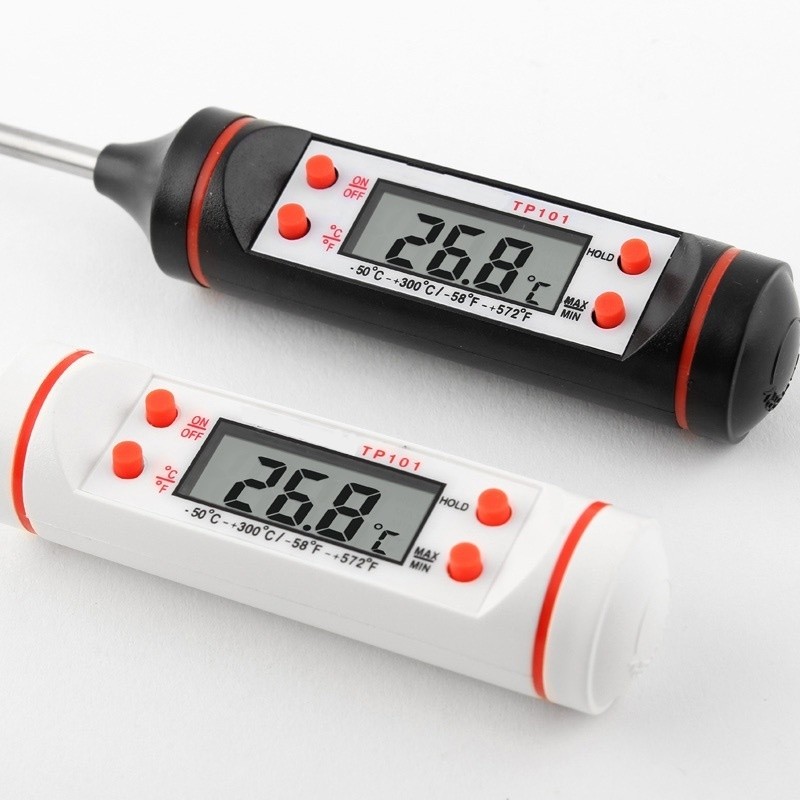 Termômetro De Cozinha 23CM Digital Eletrônico Hidrômetro Mede de 50ºC a 300ºC