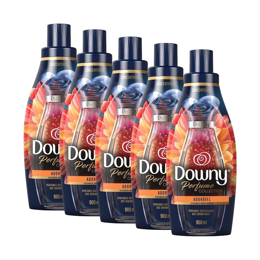 Kit 5 Amaciante Concentrado Downy Perfume Collection Adorável 900ml cada em Oferta na Shopee