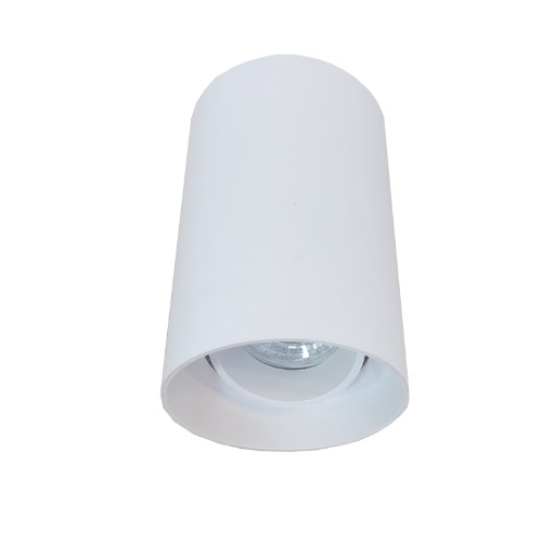 SPOT PLAFON SOBREPOR REDONDO DIRECIONÁVEL ABS P/ 1 LÂMPADA GU10 BRANCO