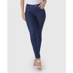 Calça Feminina Skinny Cintura Média Em Flex Jeans