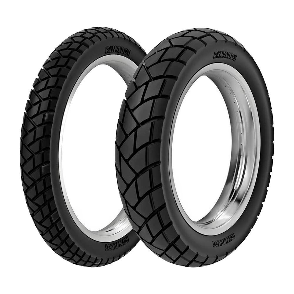 Jogo Pneus de Moto Rinaldi R34 90/90-21 54S + 120/80-18 62S TT - Spare Parts and Accessories for Vehicles