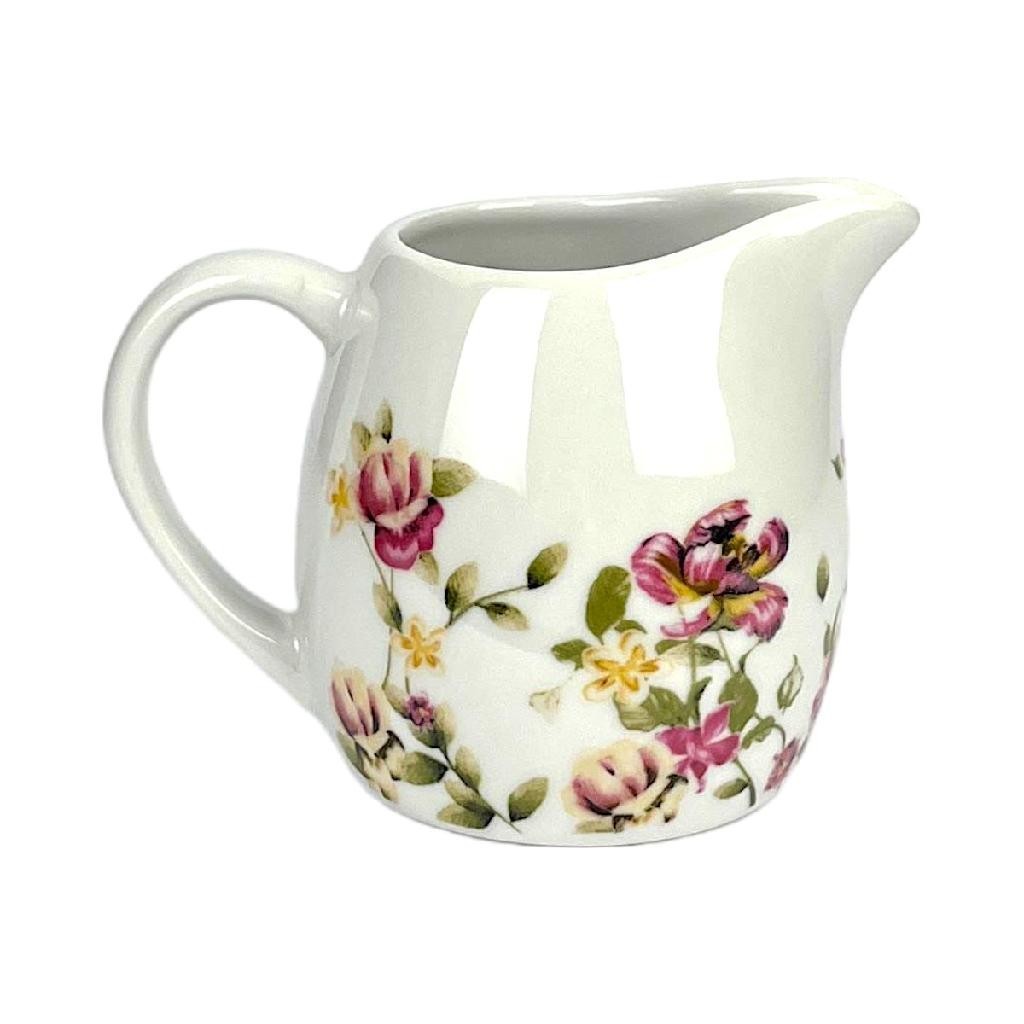 Mini Jarra Leiteira Le Jardin Porcelana Molhos Caldas 245ml