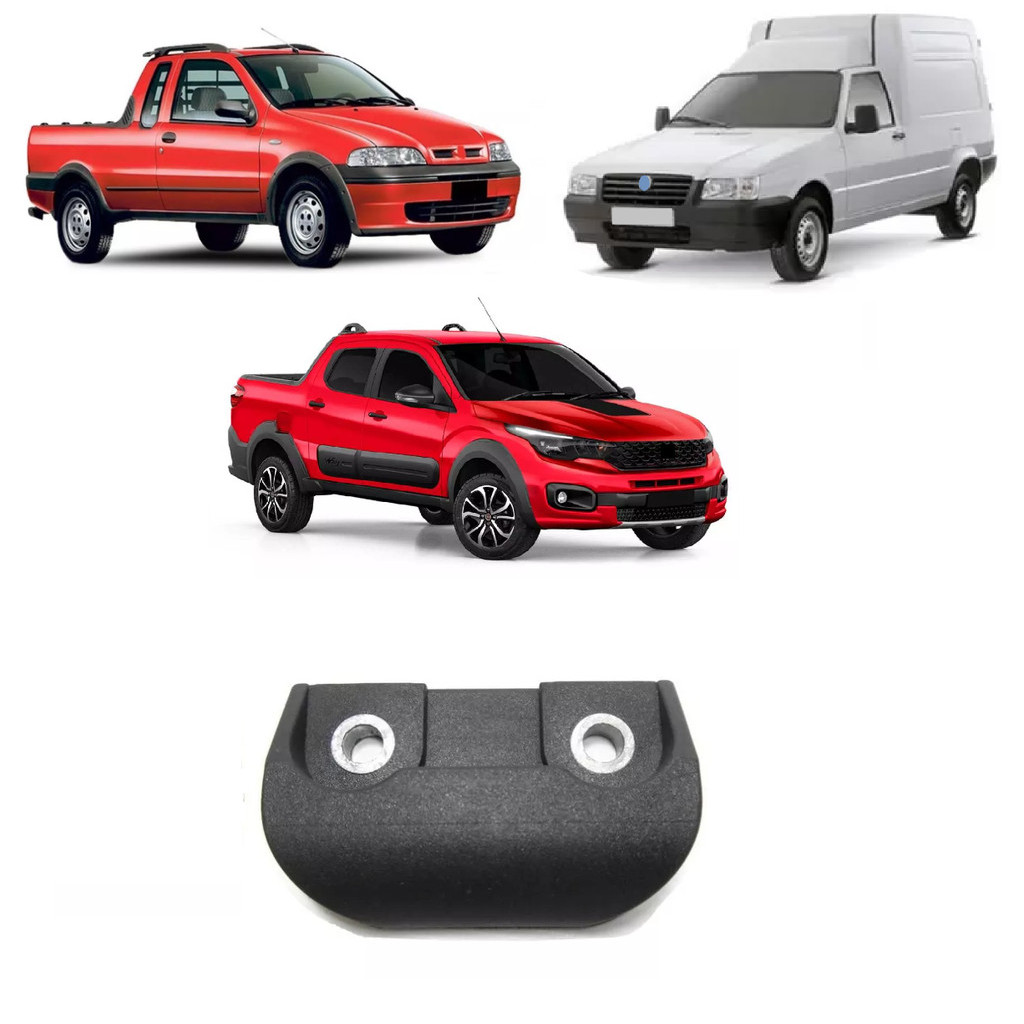 Batente Tampa Cacamba Lados Direita Esquerda Strada 96/23 Fiorino 85/04 em Oferta na Shopee