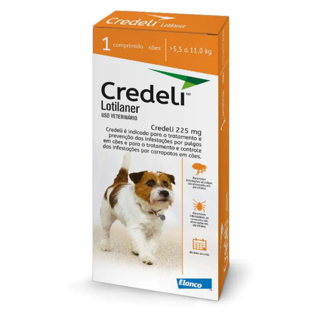 Credeli Antipulgas Cães 5,5 a 11 kg (225 mg) 1 comprimido - Pets