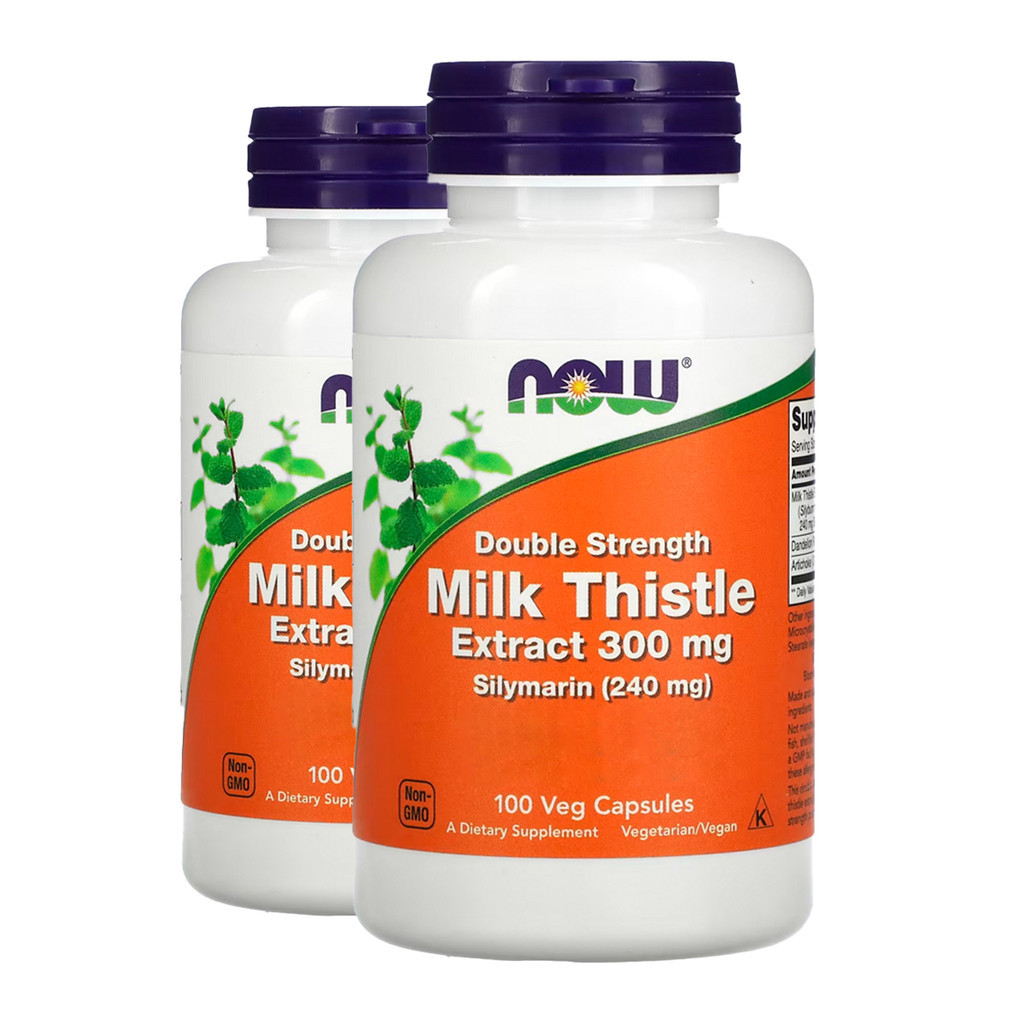 Kit 2x Extrato Cardo Mariano 300mg Now Foods 100 Veg Cáps Importado/Made in Usa em Oferta na Shopee