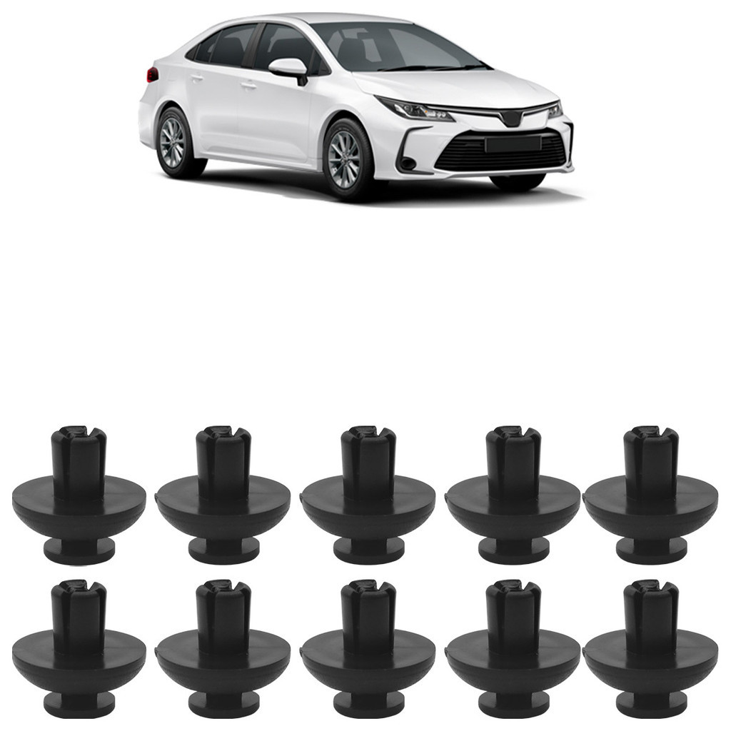 Kit Grampo Rebite Defletor Radiador Corolla 2020 2021 2022 2023 10 Peças - Spare Parts and Accessories for Vehicles