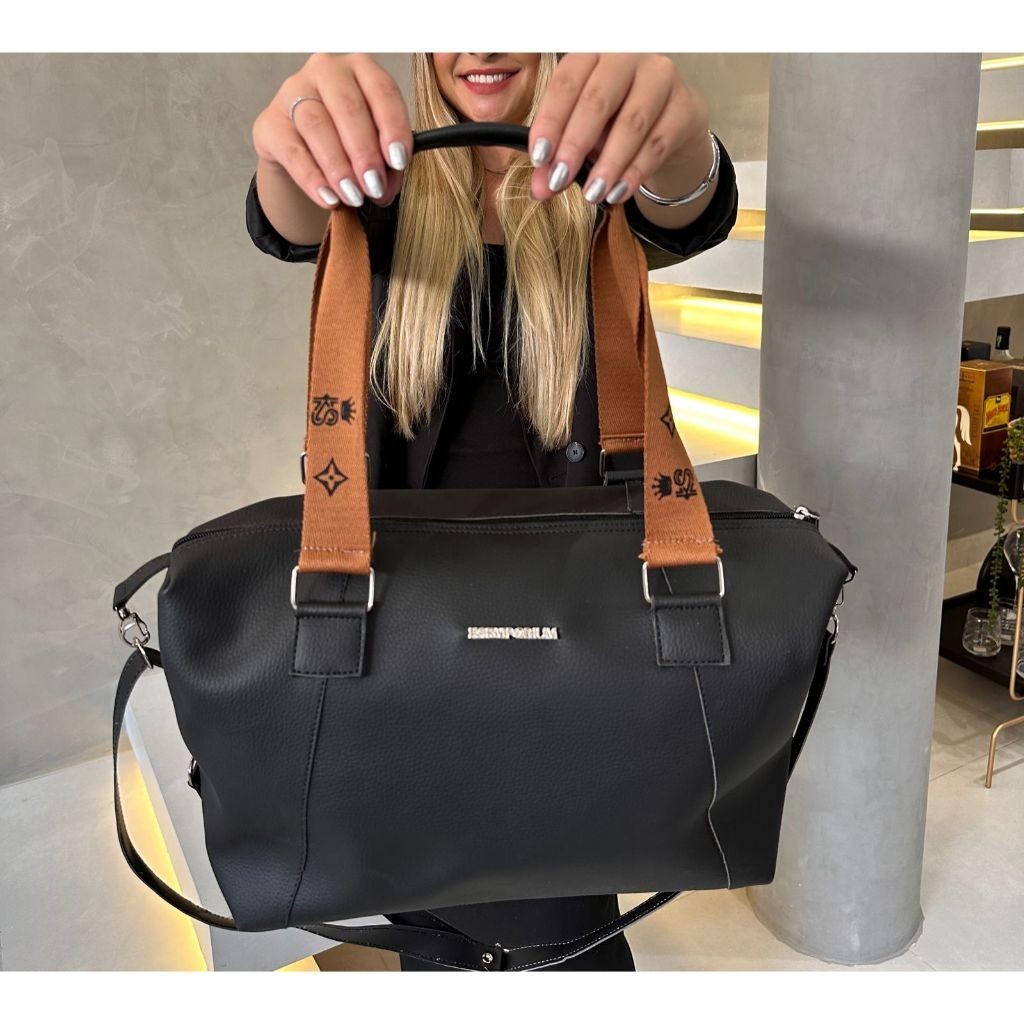 Bolsa Grande Alça Mão Transversal Gorgorão Berlim