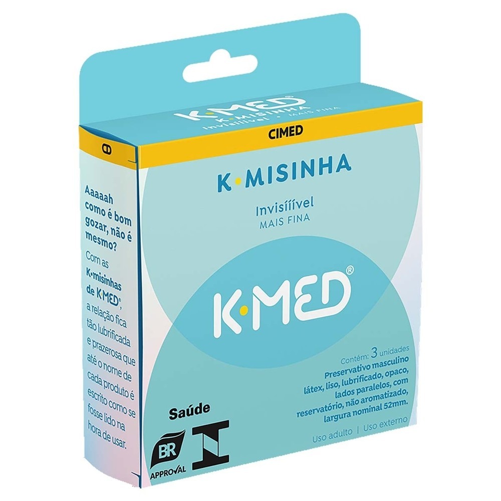 K-med K-misinha Invisivel 3 UN em Oferta na Shopee