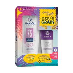 KIT Premium: Anasol Protetor Solar FPS 75 - 200g + Anasol Protetor Solar Facial FPS 75 - 60g