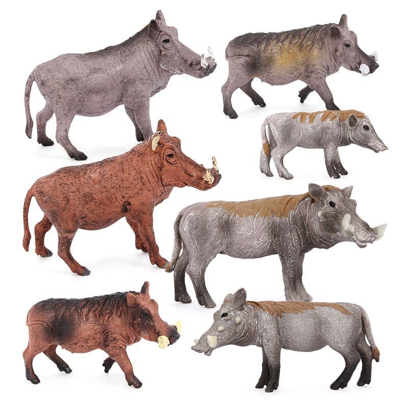 Brinquedos Cognitivos Infantis Simulação Sólida Modelo Animal Selvagem Modelo Júpiter Deserto Africano Júpiter Conjunto de Ornamentos de Javali Selvagem Presente