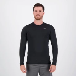 Camisa Térmica Penalty Matis UV Manga Longa Preta