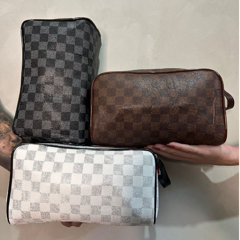 Necessaire Grande Unissex para Viagem | Organizadora de Maquiagens Chuteiras Acessórios | Bolsa Mão em Oferta na Shopee