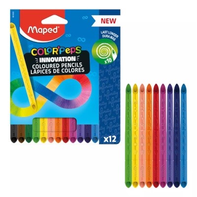 Lápis De Cor Infinity Color peps 12 Cores - Maped