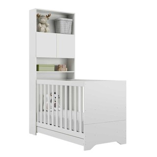 Quarto Infantil com Colchão Incluso Nina Multimóveis Branco em Oferta na Shopee