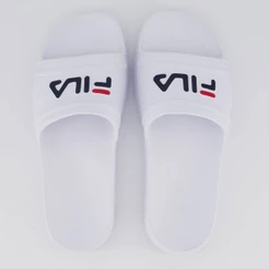 Chinelo Fila Sleek Slide Branco e Marinho