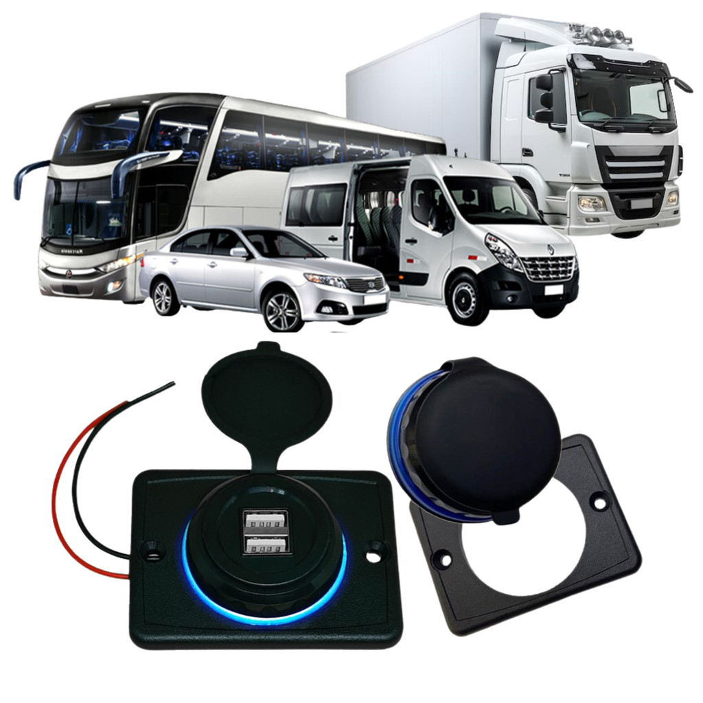 Carregador Automotivo Tomada 3.1a Slim 2 Usb Gadget Gps Tab Celular Automotivo Roadstar RS-112U3BR em Oferta na Shopee