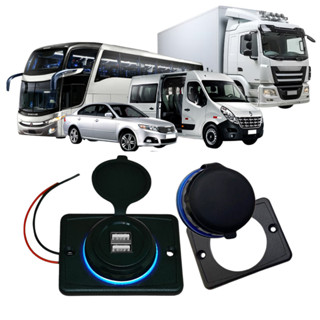 Carregador Automotivo Tomada 3.1a Slim 2 Usb Gadget Gps Tab Celular Automotivo Roadstar RS-112U3BR em Oferta na Shopee
