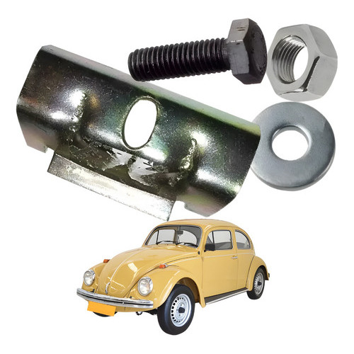 Chapa Completa Com Parafuso Suporte Fixar Bateria Fusca em Oferta na Shopee