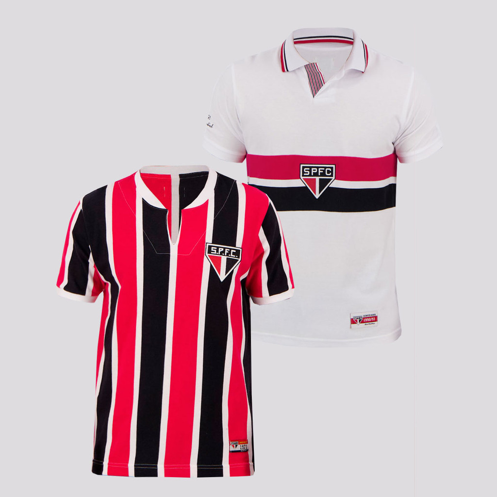 Kit Camisa São Paulo Bimundial e 1971 Paulistão em Oferta na Shopee