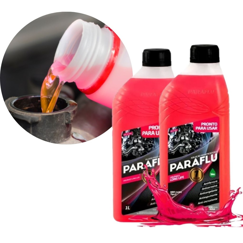Kit Atacado 2 Aditivo Rosa Paraflu Pronto Pra Uso 1 Litro Organico Paraflu 103004 em Oferta na Shopee