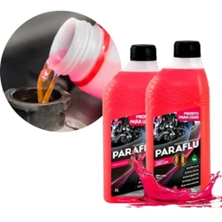 Kit Atacado 2 Aditivo Rosa Paraflu Pronto Pra Uso 1 Litro Organico Paraflu 103004