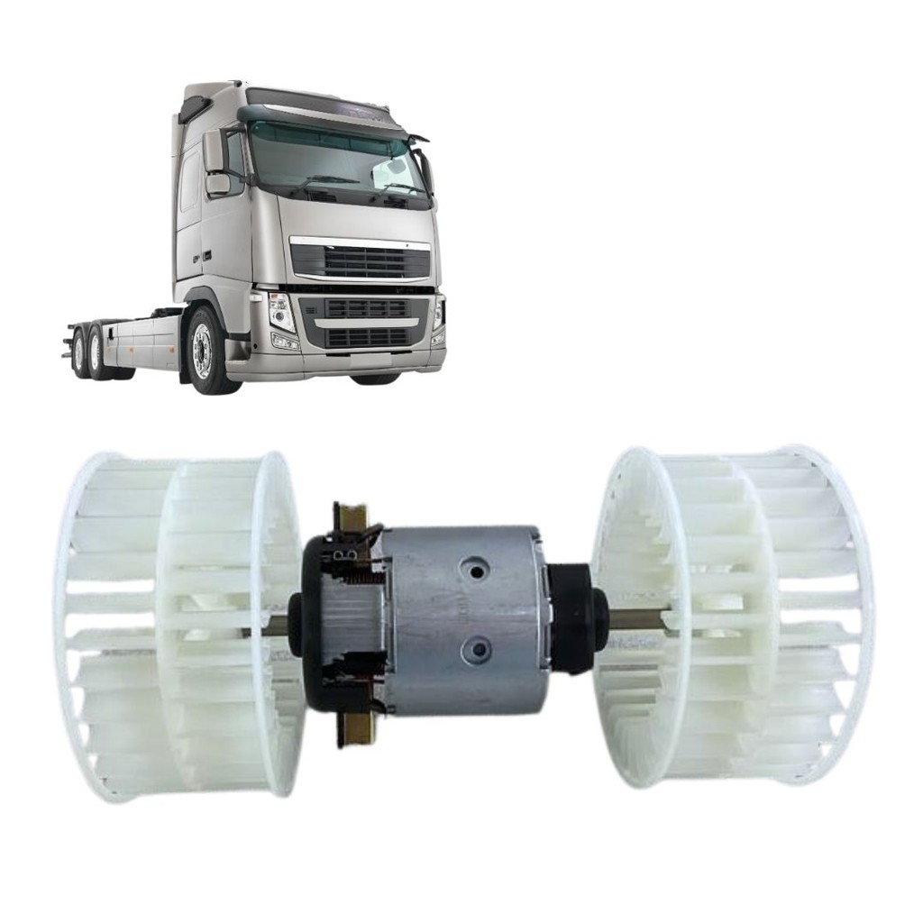 Motor Ventilador Ar Condicionado Cabine 24v Para Volvo FH FM FMX NH EDN 3090909 20936382