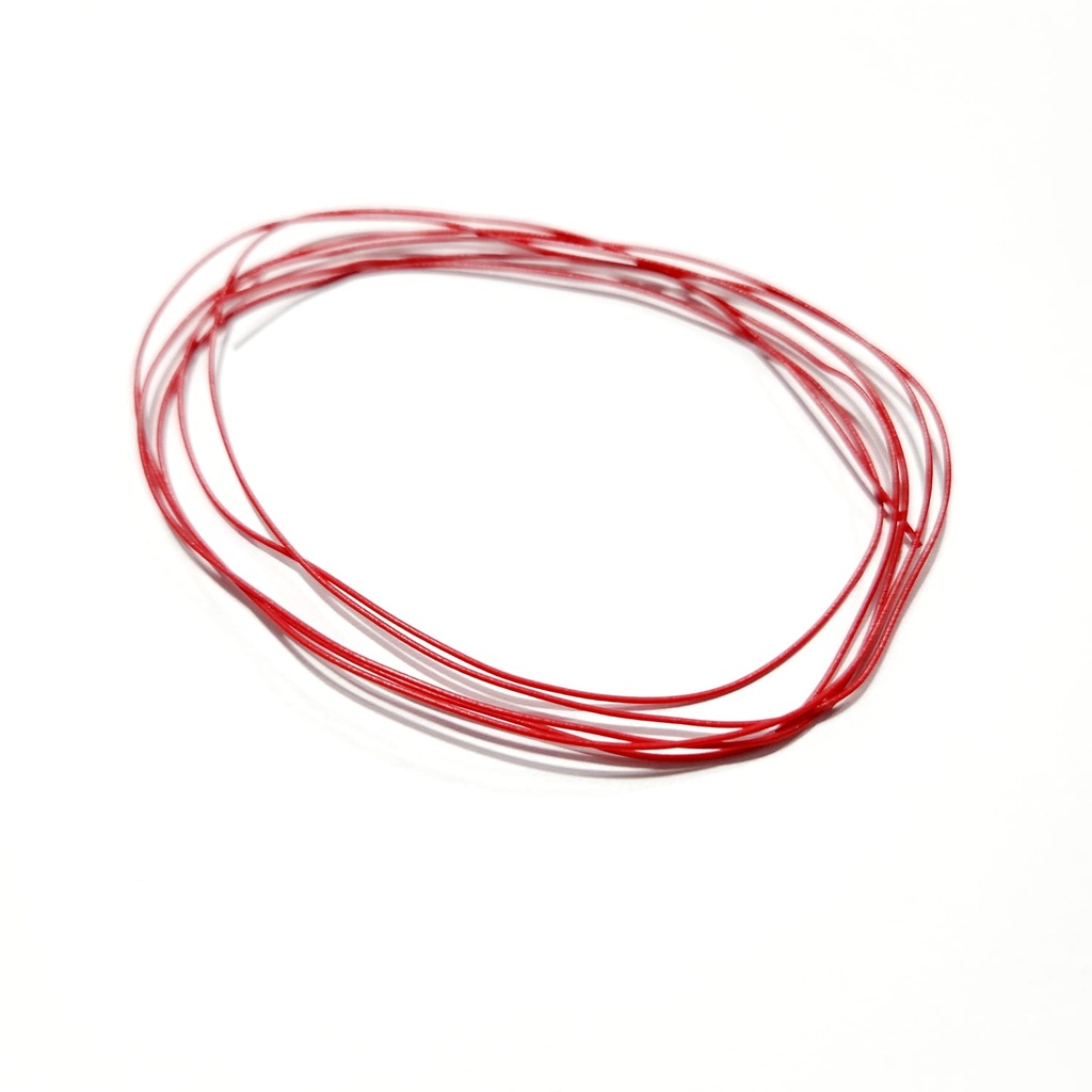 1 metro x Fio Solido 0,05mm2 Vermelho 30 Awg Sn Wire Wrapping em Oferta na Shopee