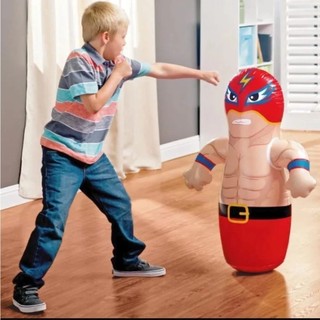 João Bobo Teimoso Inflavel Infantil lutador Mascarado - Intex VERMELHO
