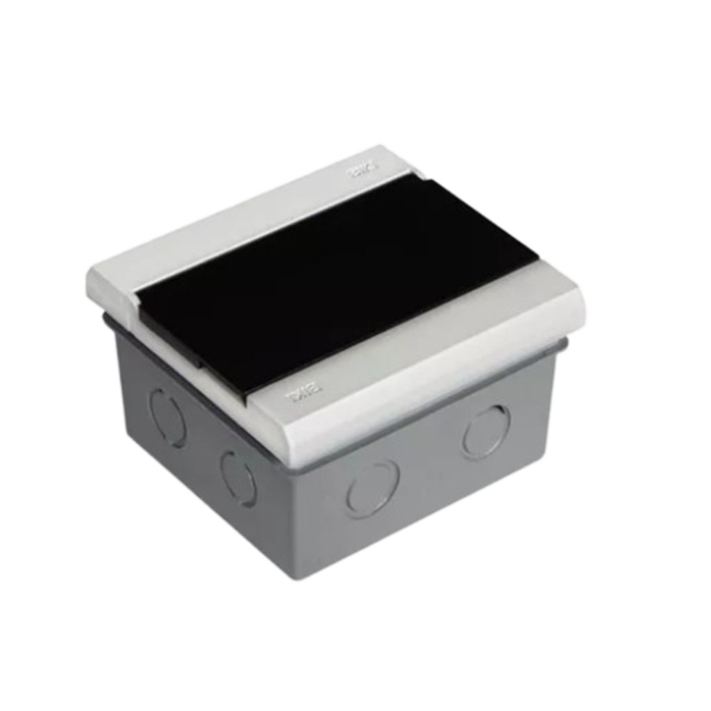 Quadro Distribuição Embutir 3/4 Disjuntores Cinza - Biki