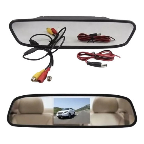 Retrovisor Interno Tela Lcd 4.3 Monitor Tft Lcd Digital