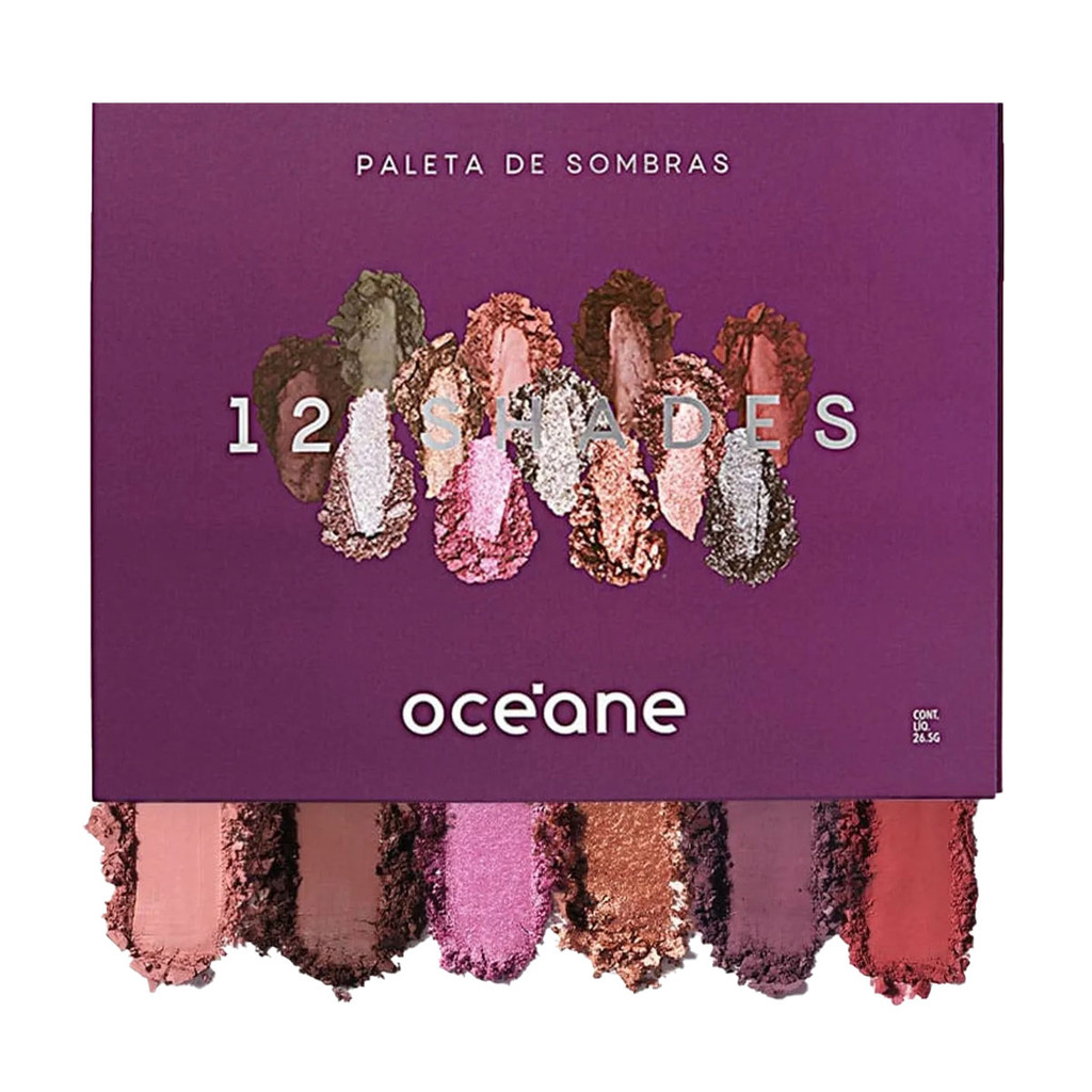 Paleta de Sombras Oceane 12 Shades em Oferta na Shopee