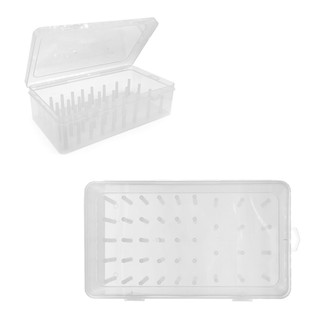 Caixa Organizadora de Linhas de Costura transparente Tipo Maleta para Armazenamento e Organização em Oferta na Shopee