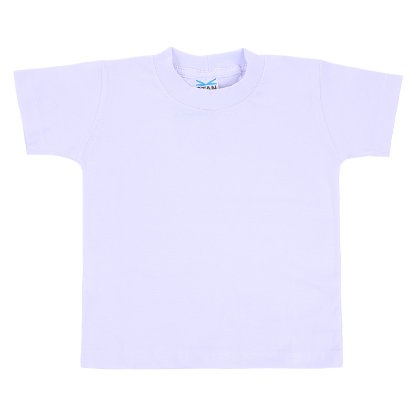 Camiseta Infantil Branca Básica Lisa Tamanhos 04 Ao 14 em Oferta na Shopee