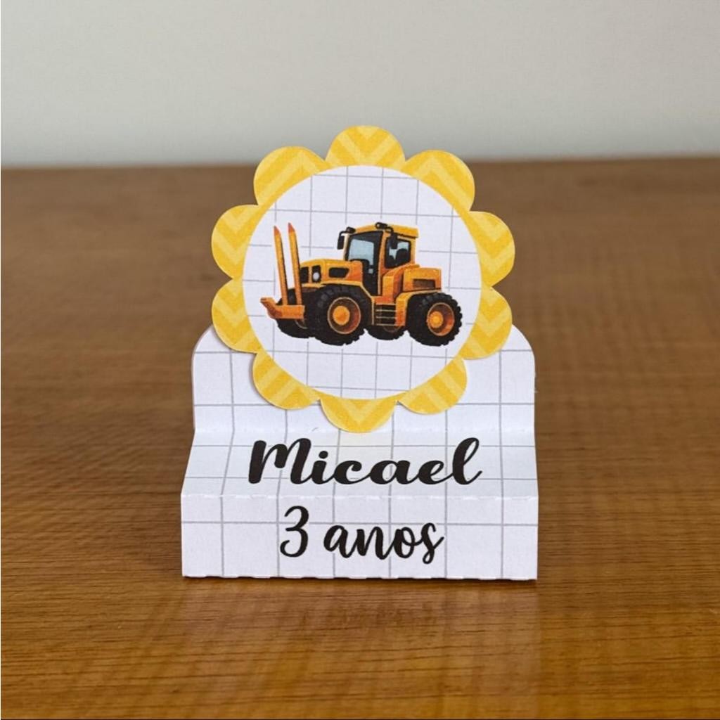 Porta bis Duplo Trator | Lembrancinhas Trator | Decoração de Festa Trator | Personalizados Trator