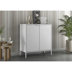 Balcão Alto Multiúso Itatiaia Smart - 2 Portas - Branco Matte